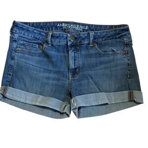 American Eagle 360 Super Stretch Midi Shorts size 10